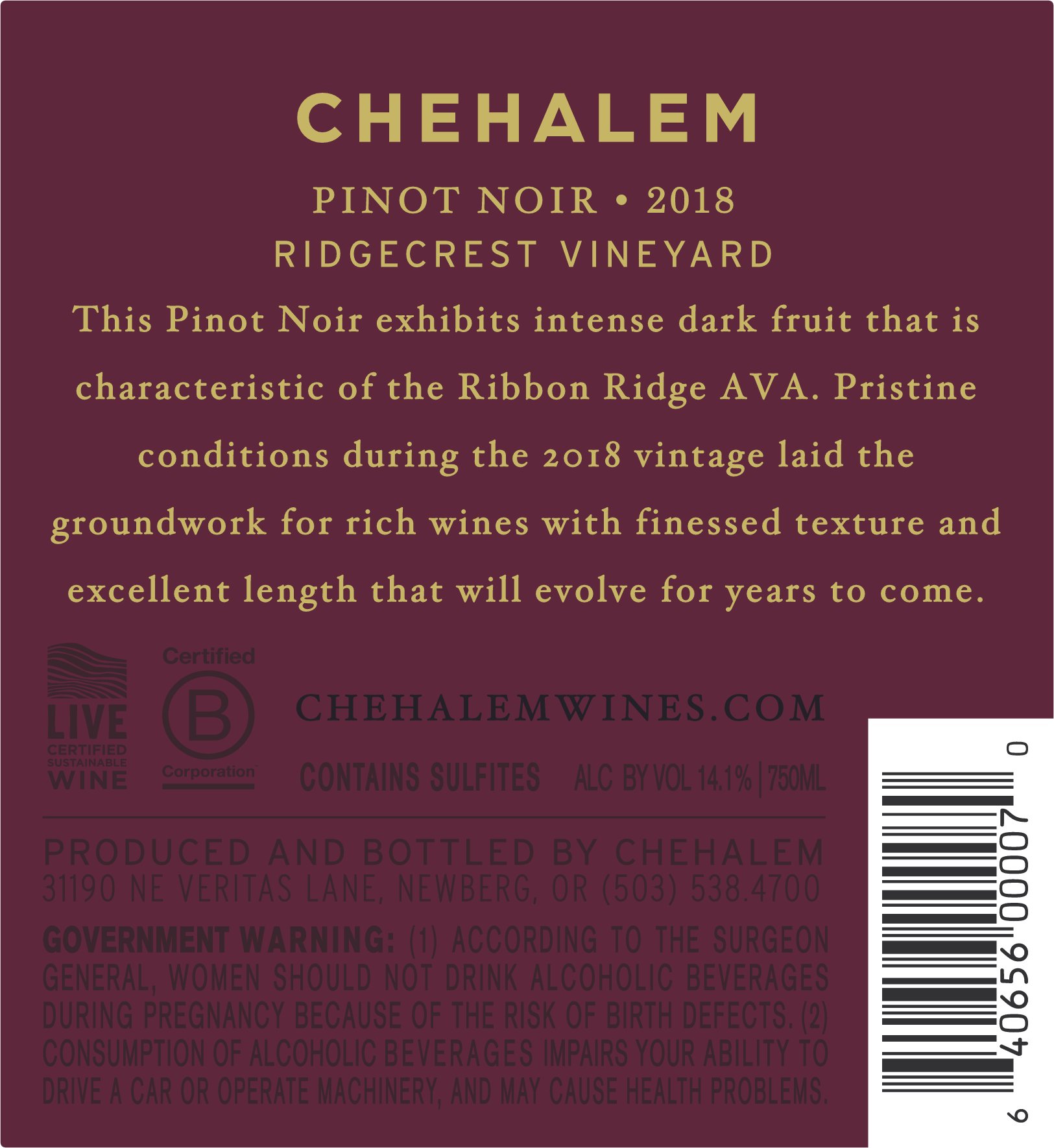 Back Label
