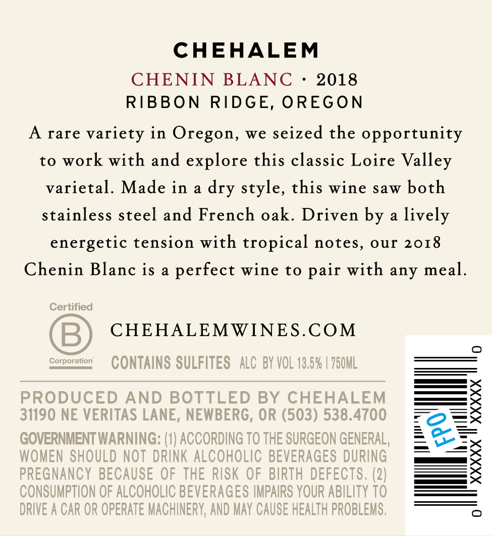 Back Label