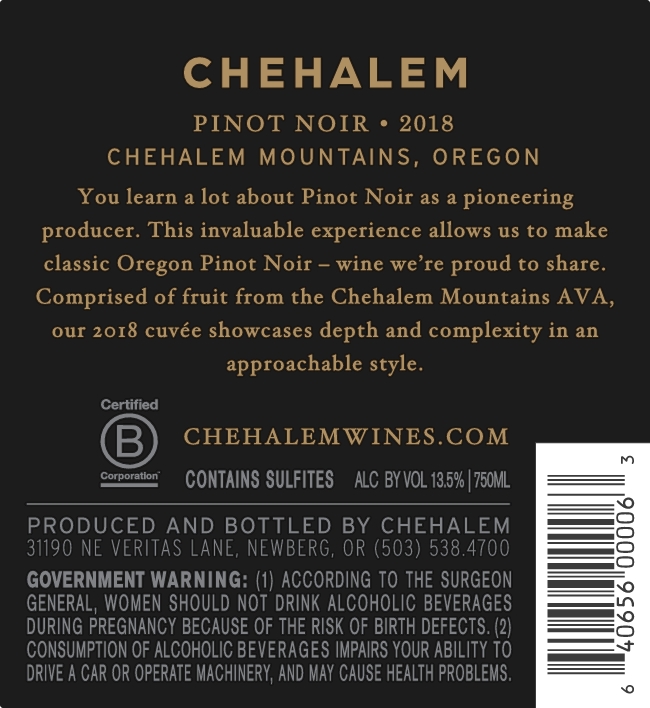 Back Label
