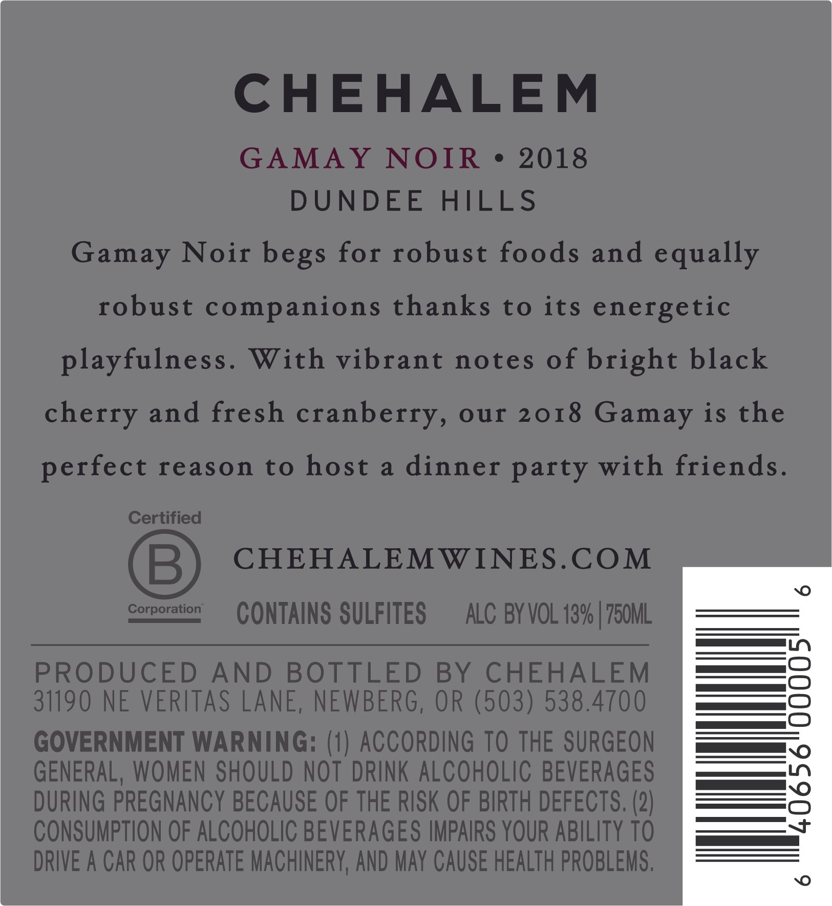 Back Label