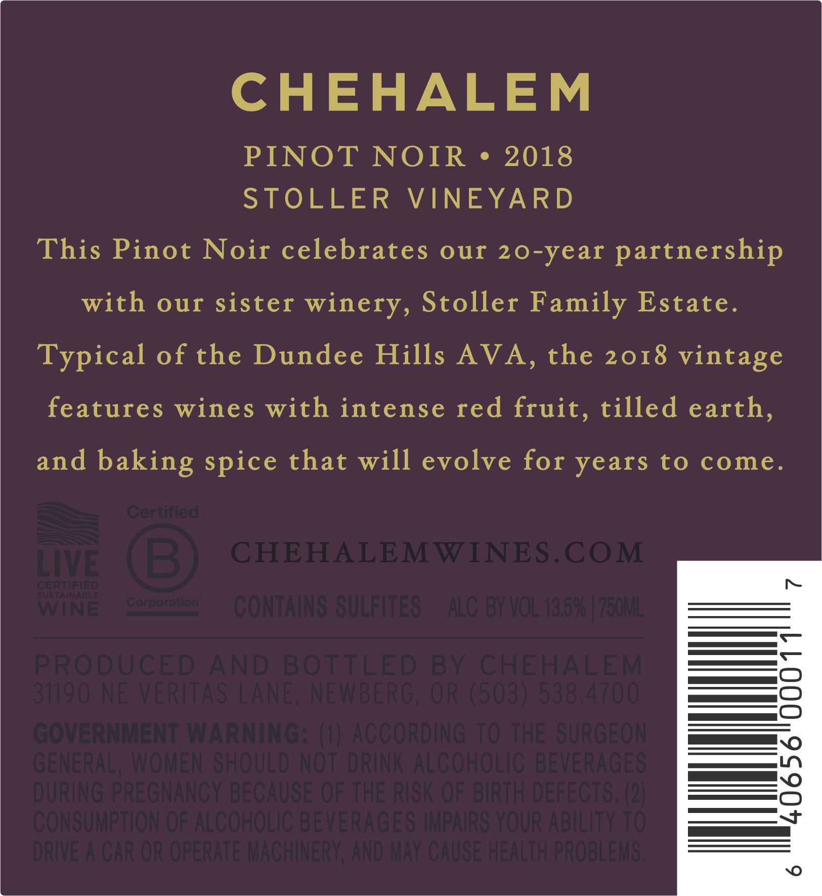 Back Label