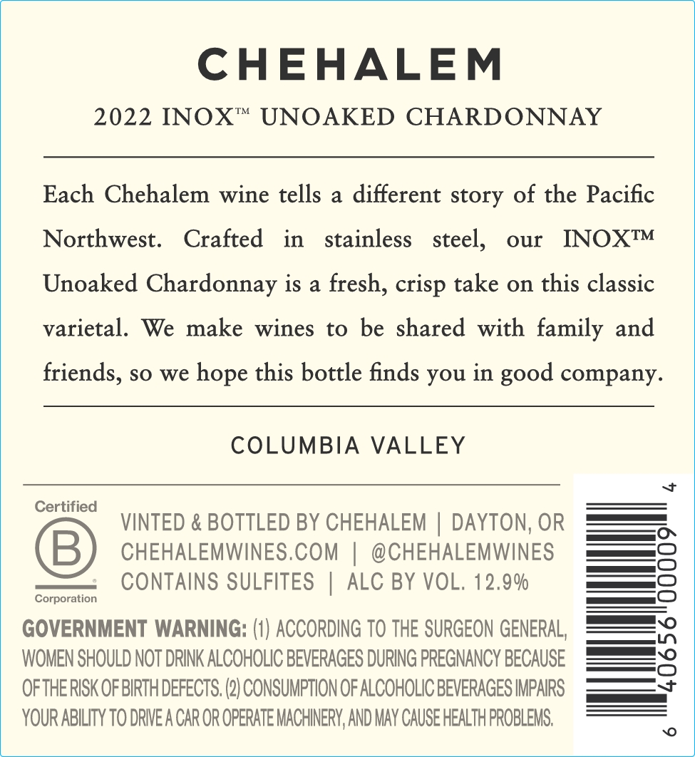 Back Label