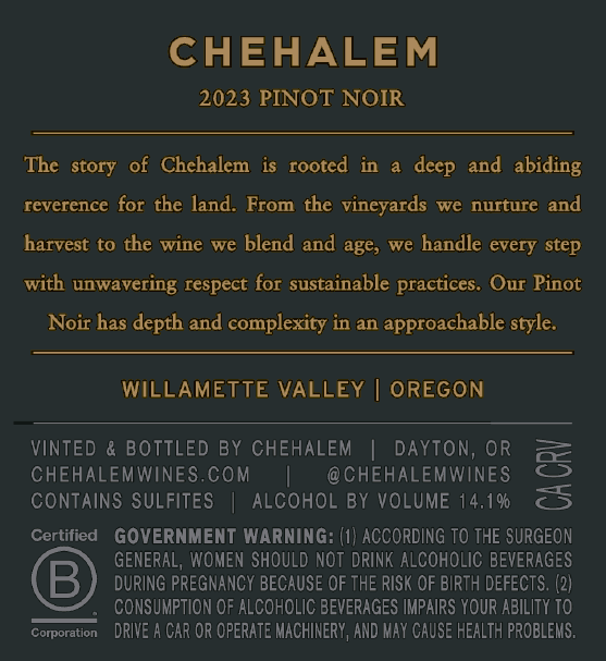 Back Label