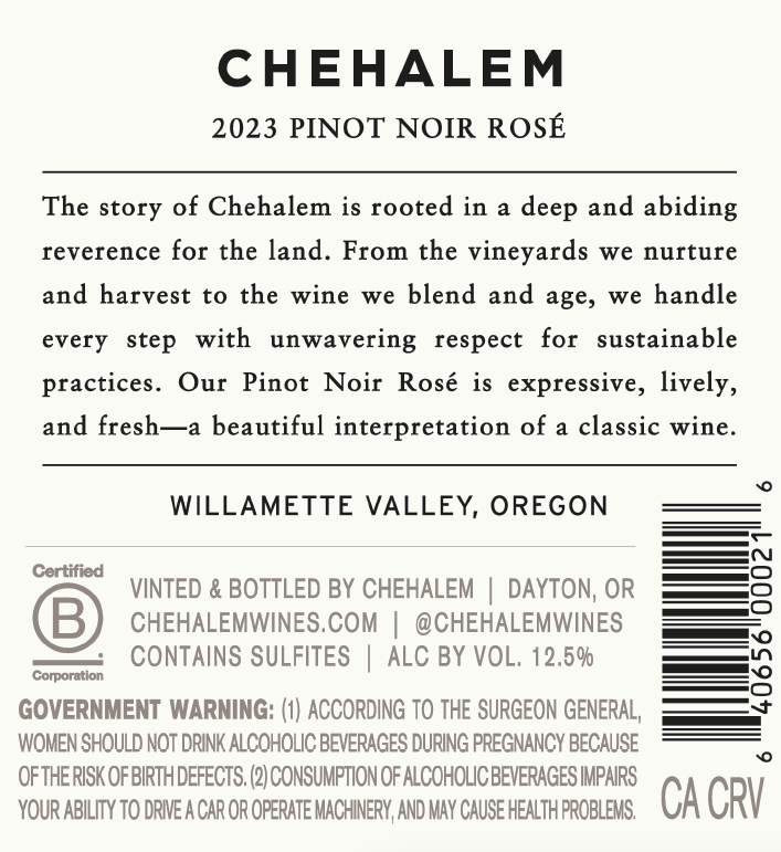 Back Label