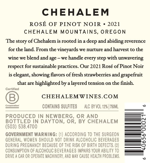 Back Label