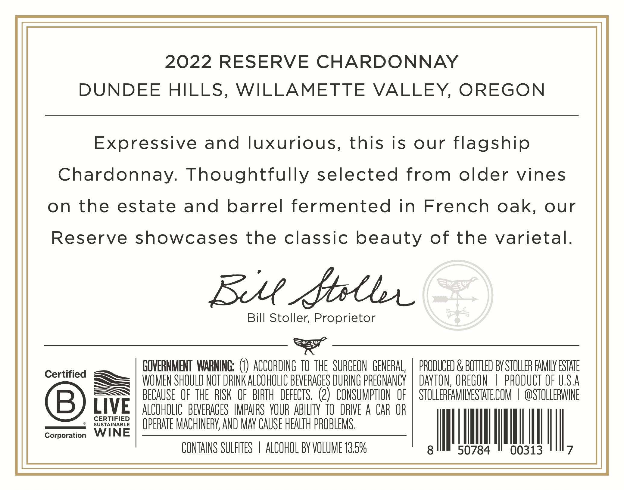 Back Label