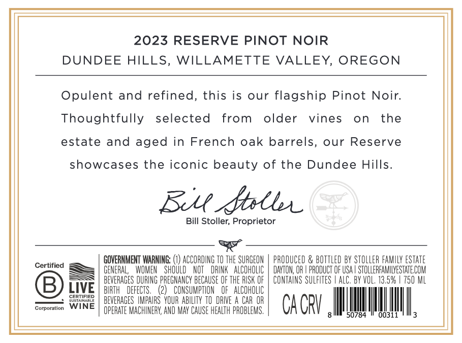 Back Label